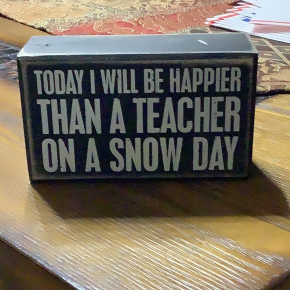 Other - Wooden Teacher sign decor black and white